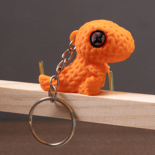 Nitted Dino Keychain