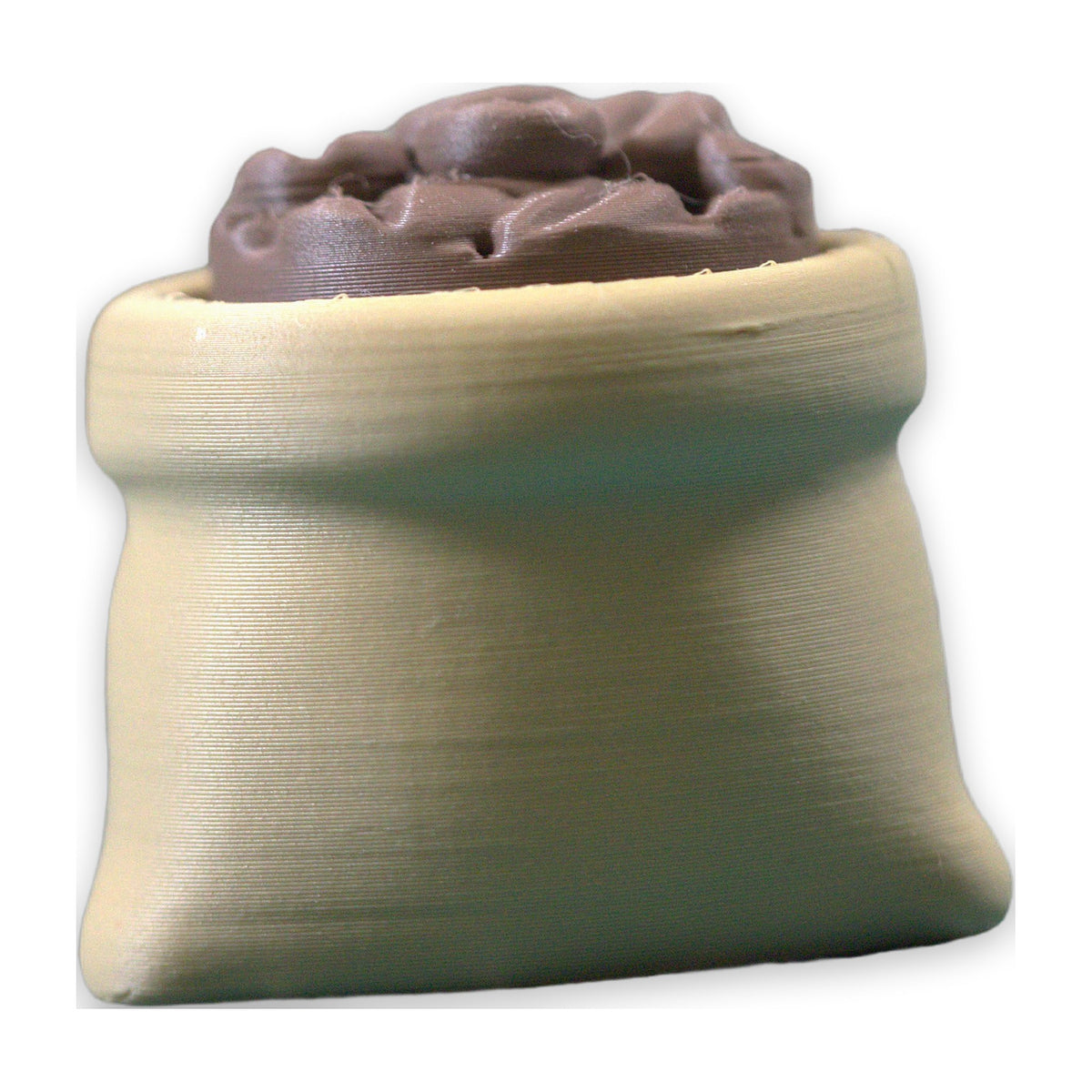 Coffee bean bag clicker, second angle