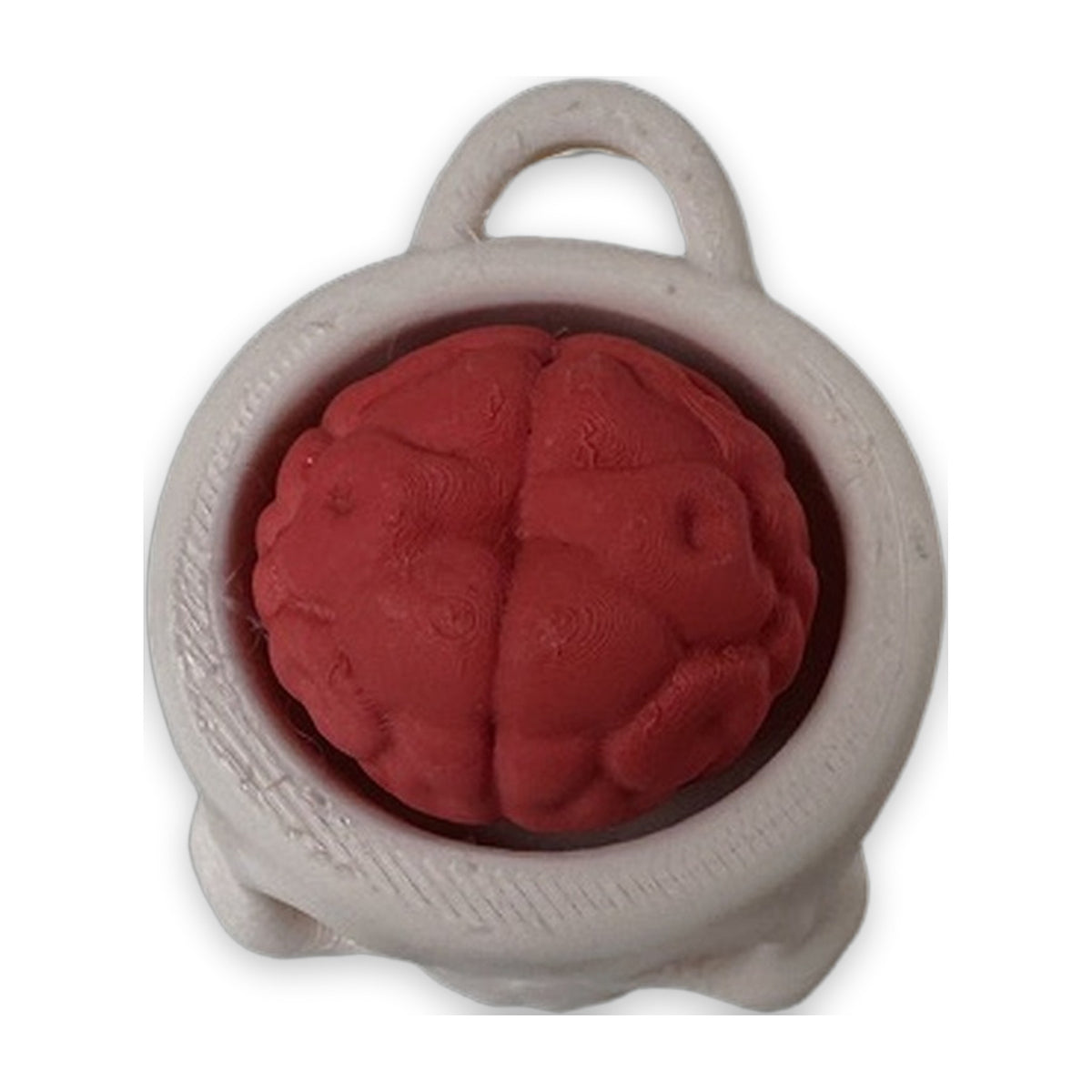 Skeleton head clicker, rear view